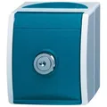 Busch-Jaeger 20EWSL-53 Schutzkontakt-Steckdose mit Sicherheitschloss im Klappdeckel, IP44