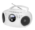 Dual P 70 Weiß • Kassettenradio mit CD • UKW-Radio • Boombox • CD-Player • Stereo Lautsprecher • AUX-Eingang • Netz- / Batteriebetrieb • Tragbar