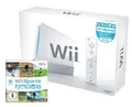 Wii Konsole #weiß Sports Pak + Wii Sports + orig mote + Zub mit OVP Top Zustand
