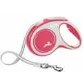 FLEXI Rollleine New COMFORT Gurt - 5m, bis 25kg - rot