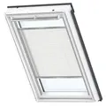 VELUX Plissee Uni Weiß 1016 Faltstore, Y85, Aluminiumschiene,GGU,Manuell,VELUX