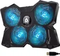 KLIM Wind Laptop Kühler Ständer Leistungsstark 4 Lüfter Notebook PS5 Laptop Blau