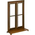 Outsunny Eisenfenster Eisen Rustikal Braun 55L x 19B x 80H cm