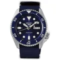 SEIKO 5 Sports SRPD51K2 Herren Automatikuhr 100 m Blau Stoffband 42,5 mm