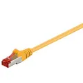 Goobay CAT 6 Patchkabel S/FTP PiMF RJ-45 Netzwerkkabel PVC CCA 3 m Gelb