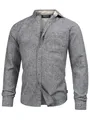 Indicode Herren INNiell Hemd mit Brusttasche und Button-Down-Kragen | Herrenhemd Männerhemd Black, XL