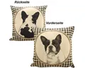 Mars & More Dekokissen Mars & More Gobelin Kissen beidseitig mit französischer Bulldogge