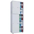 VCM Büroschrank "Lona XXL mit Schiebetüren", BxHxL: 37 x 183 x 70 cm, Holzwerkstoff - weiss