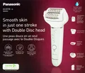 Panasonic Epilierer wet&dry Akku LED-Licht Dual Disc 4 Zubehörteile ES-EY70-G503