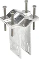 TechniSat An-Rohr-Fitting 0000/0500 | Mastbefestigung für DigiDish/SATMAN 33/45 | Mastschelle 30-63 mm | Metall | Silber