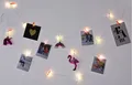 Koopman Lichterkette LED Foto-Lichterkette mit bunten Klammern Fotoleine Bilderhalter Deko