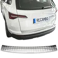 Ladekantenschutz Edelstahl Chrom passend für Skoda Karoq | NU7 | BJ ab 2017>