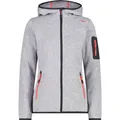 CMP Damen Unterjacke Kapuzen Fleecejacke Strick