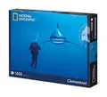 Clementoni Puzzle Whitetip Hai 1000 Teile Shark Tiermotiv Natur Wildlife