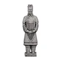 gartendekoparadies.de Statue Chinesischer Terrakotta-Krieger - Motiv II, Steinfigur aus Steinguss, H. 37 cm, 3 kg, Grau, Frostsicher für Außenbereich
