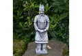gartendekoparadies.de Gartenfigur Chinesischer Terrakotta-Krieger - Motiv II, Steinfigur, H. 37 cm, 3 kg, Frostsicher