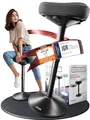 CLOUVOU Nexus Bürohocker ergonomisch [ORIGINAL] Stehhocker höhenverstellbar von 47cm bis 64cm - Ergonomischer Hocker Büro - Wackelhocker zur Stärkung des Rückens - Ergonomische Stehhilfe Büro