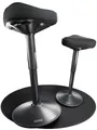 CLOUVOU Arbeitshocker Nexus Bürohocker - Ergonomischer Hocker Büro -, höhenverstellbar 47cm bis 64cm - Wackelhocker zur Stärkung des Rückens