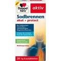 DOPPELHERZ Sodbrennen akut+protect Kautabletten, 20 St PZN 17387546