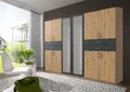 Kleiderschrank mit Spiegel Drehtürenschrank Garderobenschrank TAIGA Artisan