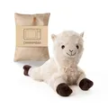 Habibi Premium Wärmekissen/Stofftier f. Kinder u. Erwachsene – 1965 Alpaka/Lama, herausnehmbare Hirsefüllung – Wärmekuscheltier zum Erwärmen in der Mikrowelle/Backofen, ideal auch für Babys