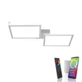 LED Deckenlampe Smart Home silber warmweiß kaltweiß Fernbedienung works with ...