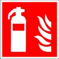 SafetyMarking® Brandschutzaufkleber "Feuerlöscher" quadratisch 15,0 x 15,0 cm, 1