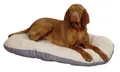 Kerbl Hunde Liegekissen Loneta LxBxH 72/52/8 cm, Hundebett Beige/Grau 80355