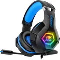 Gaming Headset for Xbox Ps4 Ps5 PC, Ps4 Headset with Microphone 3D Surround S...