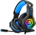 Gaming Headset RGB PS4 PS5 PC 3D Surround Sound Noise Cancelling Mikrofon