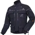 Rukka Ecuado-R Motorrad Textiljacke, schwarz/schwarz, 50