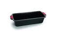 Woll Bakeware Kastenform 28 cm, mit hitzebeständigen Silikongriffen bis 230°C, PFAS-frei, zweilagige Antihaftbeschichtung, aluminisierter Stahl, schwarz
