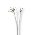 Nedis Kombiniertes Kabel Iec Koaxial + Cat6 Rg58 75 Ohm Dreifach Geschirmt Eca 25 M    One Size