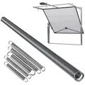 QLS Zugfeder Universal Garagentorfeder (1x Stück), Schwingtor Spannfeder verzinkt 6/40/500 mm