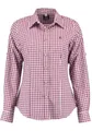 OS Trachten Damen Bluse Langarm Trachtenbluse mit Liegekragen Qorru, Größe:52, Farbe:weinrot
