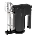 Adler AD 4230 Handmixer mit 5 Geschwindigkeiten und Turbo Funktion inklusive Knethaken und Rührbesen Edelstahlaufsätze Schwarz
