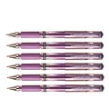Uni-Ball Signo Broad UM153 Gel-Tintenroller, breite Spitze, 1 mm, Violett, Metall, 6 Stück