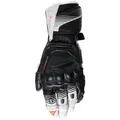 Dainese Fiero Metal, Handschuhe - Schwarz/Weiß/Neon-Rot - M