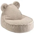 Wigiwama Bear Beanbag / Sitzsack Bär, Farbe: Cream White