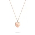 Tamaris Halskette für Damen, Halsschmuck mit Herz-Amulett aus Edelstahl, wasserfest, kleines Herz Roségold