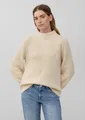 s.Oliver Longpullover Strickpullover Strickpullover mit weitem Arm und Turtleneck