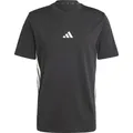Adidas Herren Essential Three Stripes Single Jersey Tee, Black/White, XXL (XXL) (JD1906)