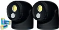 Northpoint LED Wandstrahler LED Batterie Spot Strahler Flutlicht Bewegungsmelder inkl. D-Batterien