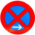 ORIGINAL Verkehrszeichen Nr 283-20 Absolutes Halteverbot Ende Rechtsaufstellung