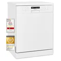 Exquisit Geschirrspüler GSP9414-030D weiss | Spülmaschine 60 cm freistehend und unterbaufähig | Standgerät | 14 Maßgedecke | Weiß