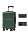 YONSLY Hartschalen-Trolley Hartschalen-Reisekoffer Trolley Rollkoffer Kabinenkoffer aus ABS, 4 Rollen, mit TSA-Schloss, YKK-Reißverschluss, austauschbaren Rollen und Griffen