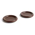 HAY - Barro Teller Ø 18 cm, burgundy (2er-Set)