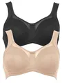 Anita 2er Sparpack Komfort BH Clara 5459 Gr. 80H in 1xhaut 1xschwarz