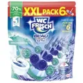 WC Frisch BLAU, Kraft-Aktiv Ozeanfrische, WC Duftspüler, XXL Pack W6F2 , 1 Packung = 6 Stück, 6 x 50g