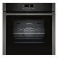 NEFF B6ACJ7AG3, N 50, Einbau-Backofen, 60 x 60 cm, Made in Germany, Versenkbare Tür, Pyrolyse & Easy Clean Hydrolyse Selbstreinigung, Air Fry samt Air Fry Blech, Backautomatik, Graphite-Grey